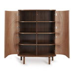 QUAX-Armoire Yume - Portes Rondes - Noyer