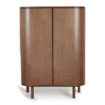 QUAX-Armoire Yume - Portes Rondes - Noyer