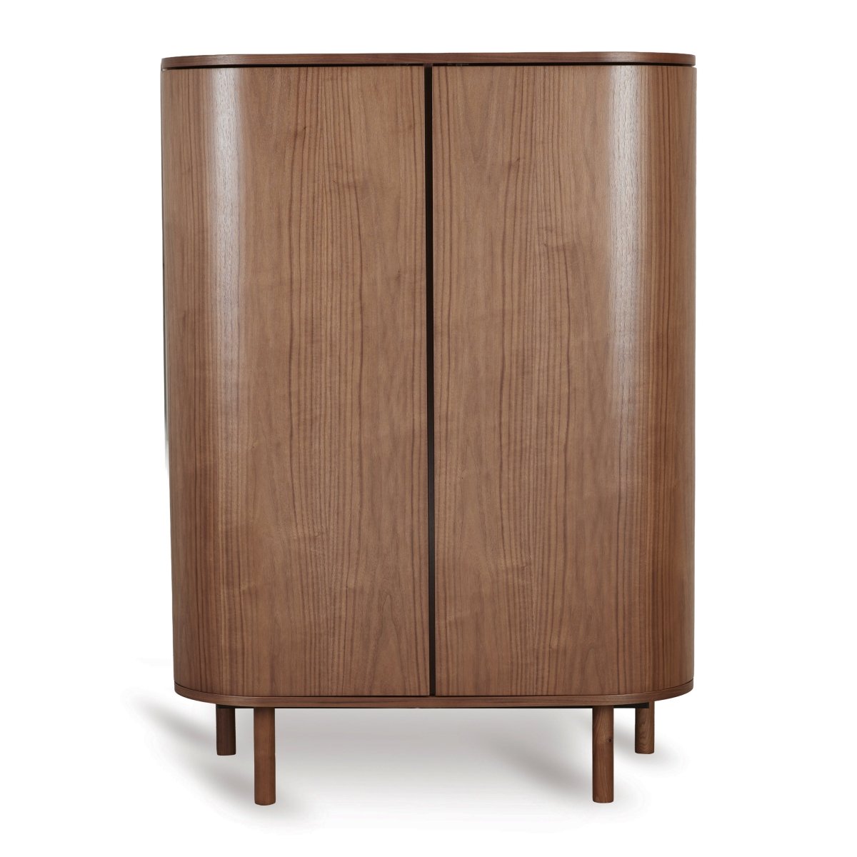 QUAX-Armoire Yume - Portes Rondes - Noyer