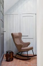 QUAX-Fauteuil À Bascule De Luxe - Coffee