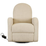 QUAX-Fauteuil D'Allaitement Électrique Swivel & Gliding - Teddy Taupe