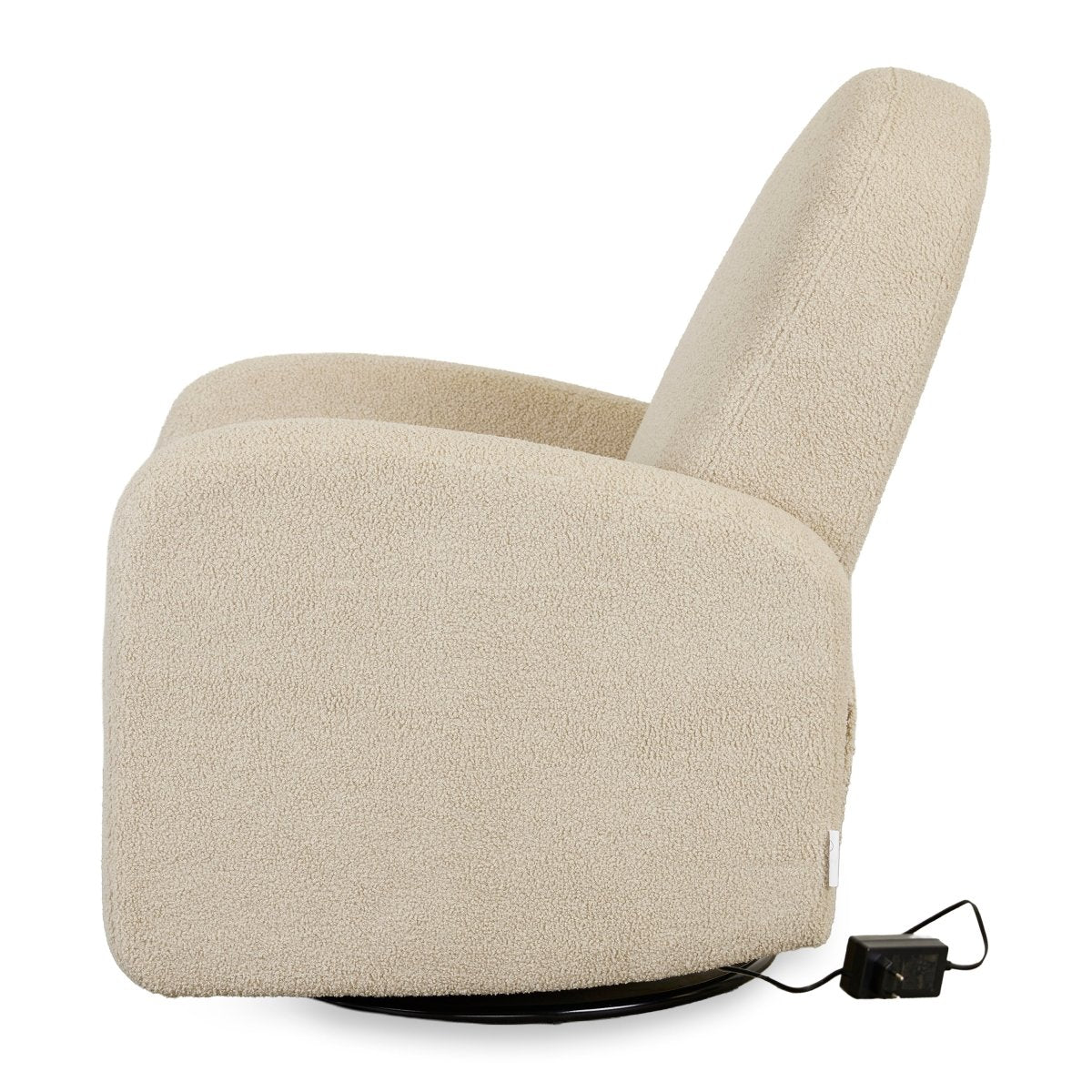 QUAX-Fauteuil D'Allaitement Électrique Swivel & Gliding - Teddy Taupe