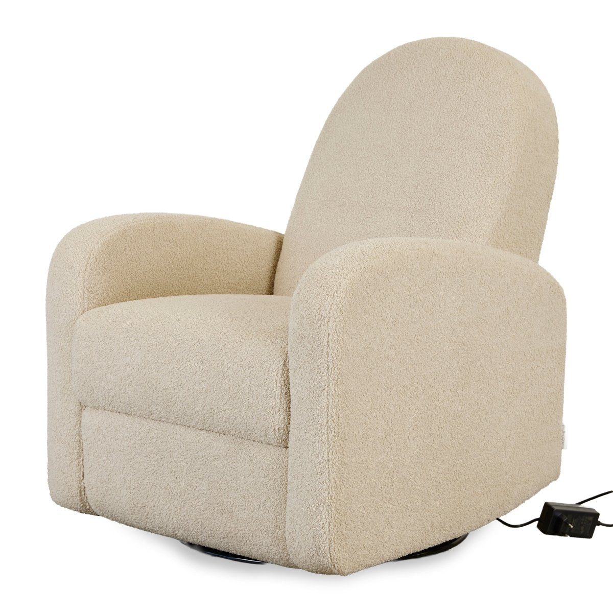 QUAX-Fauteuil D'Allaitement Électrique Swivel & Gliding - Teddy Taupe