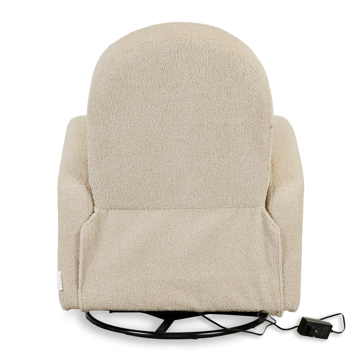 QUAX-Fauteuil D'Allaitement Électrique Swivel & Gliding - Teddy Taupe