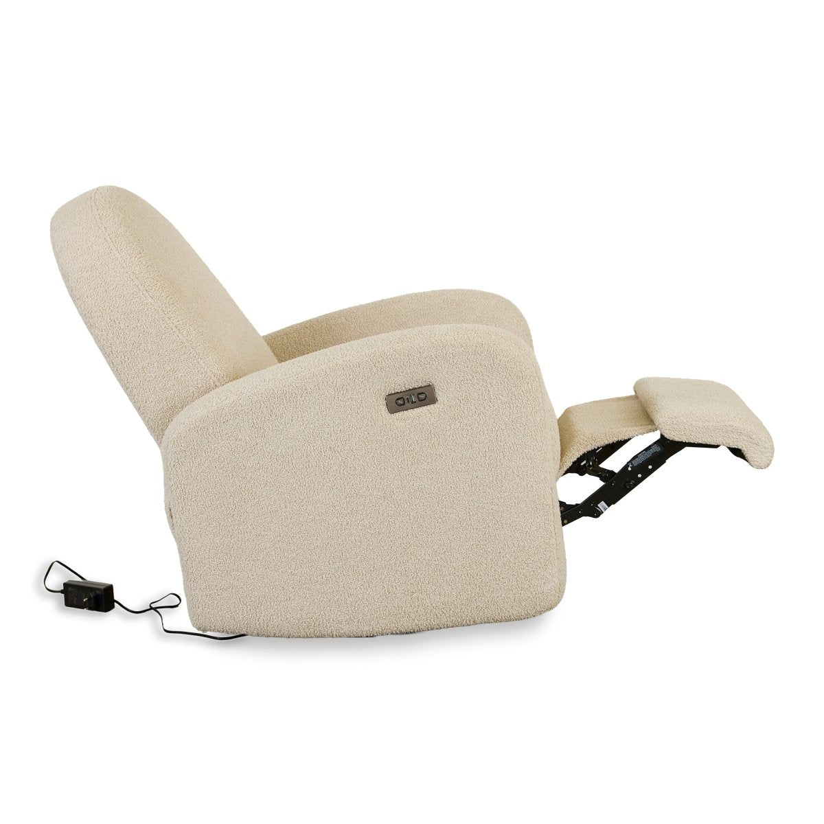 QUAX-Fauteuil D'Allaitement Électrique Swivel & Gliding - Teddy Taupe