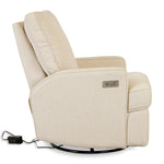 QUAX-Fauteuil D'Allaitement Électrique Swivel & Gliding - Tofu
