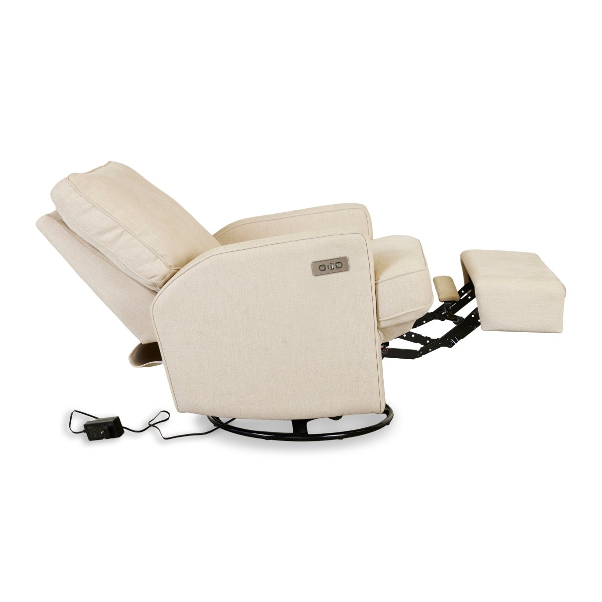QUAX-Fauteuil D'Allaitement Électrique Swivel & Gliding - Tofu