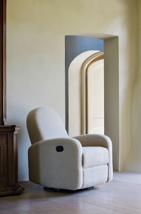 QUAX-Fauteuil D'Allaitement Swivel & Gliding - Teddy Taupe