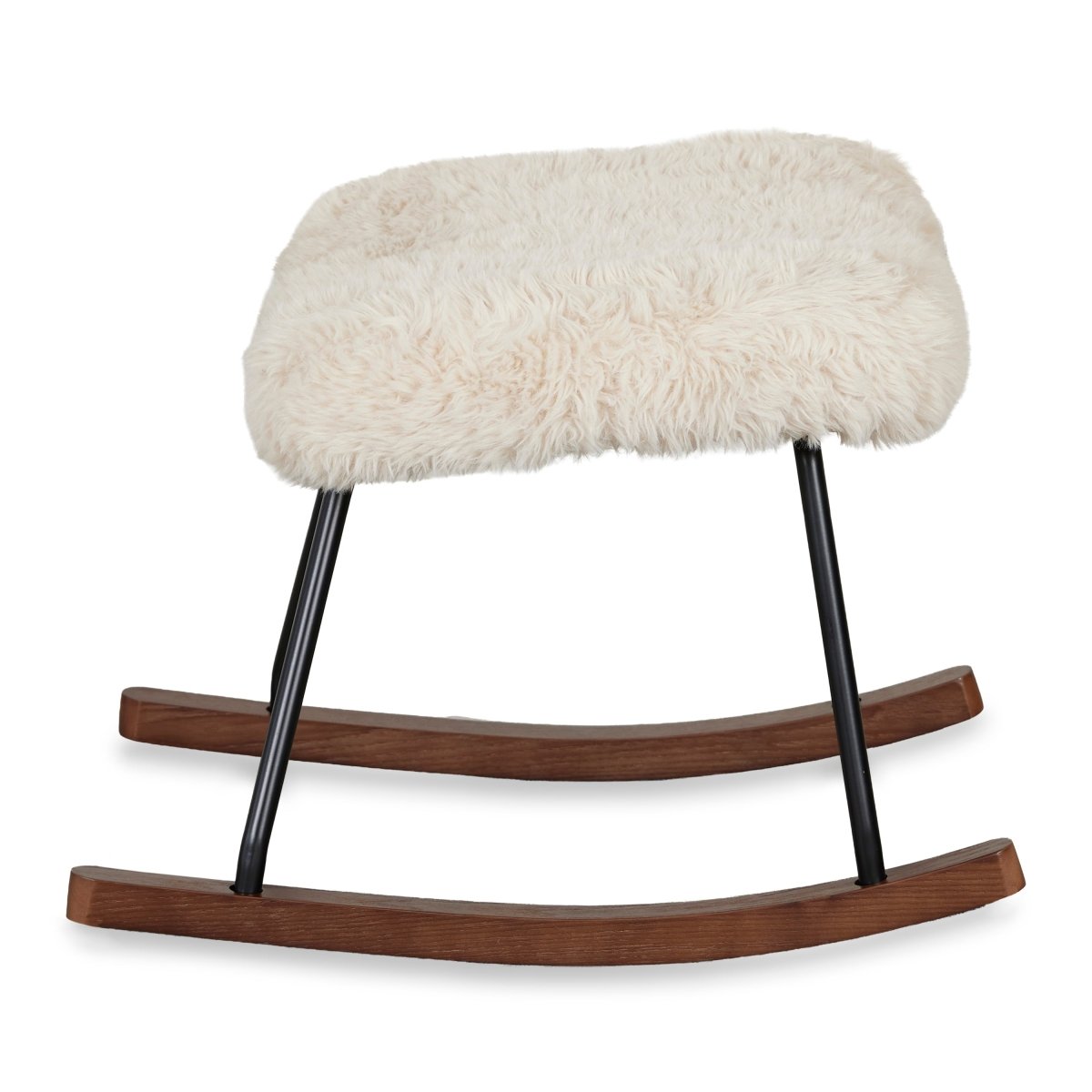 QUAX-Hocker Rocker De Luxe - Pluche Chalk