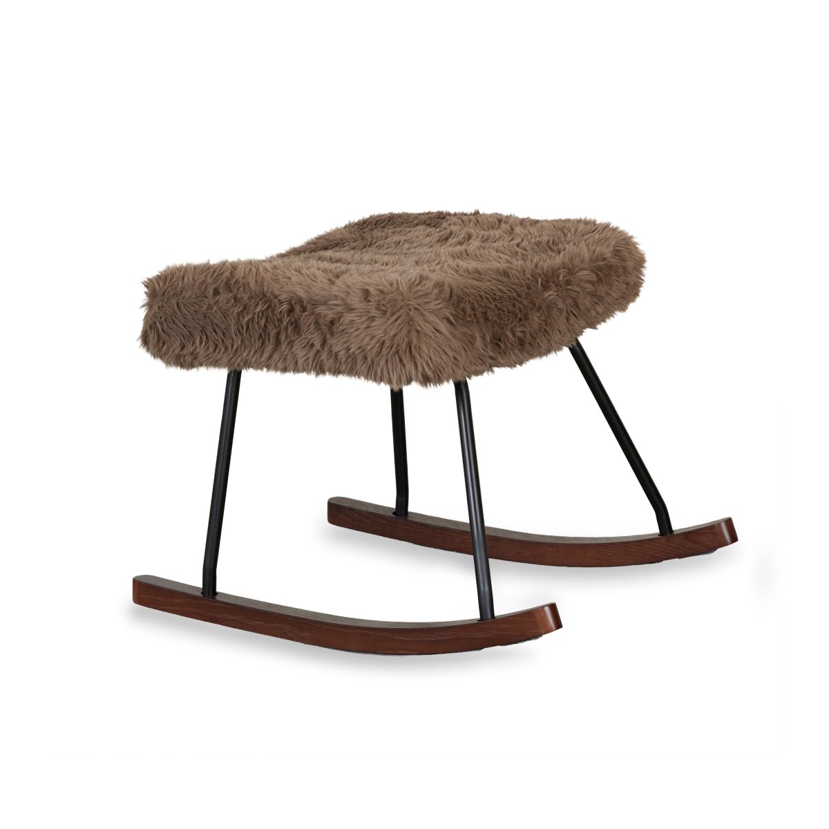 QUAX-Hocker Rocker De Luxe - Pluche Espresso