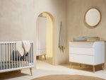 QUAX - Lit Bébé FLOW 120 x 60 cm - Blanc