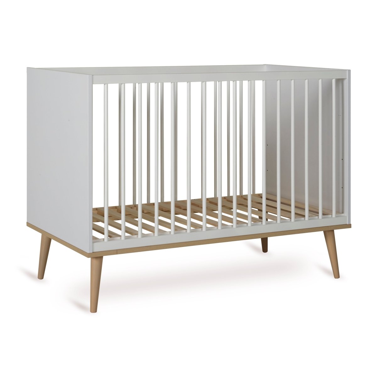 QUAX - Lit Bébé FLOW 120 x 60 cm - Blanc