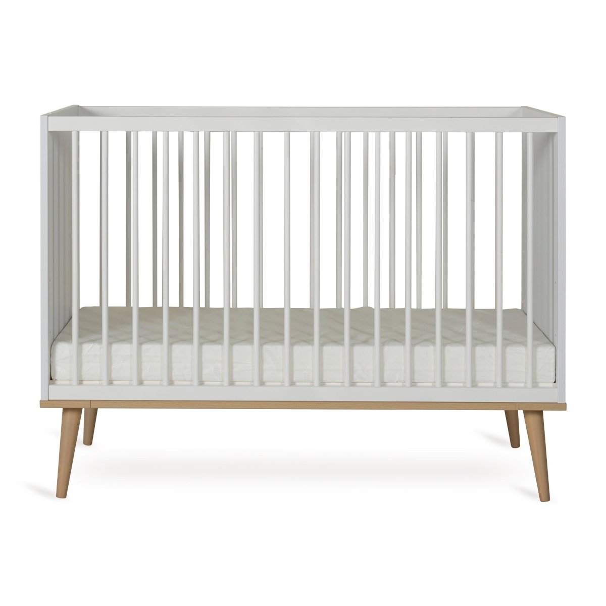 QUAX - Lit Bébé FLOW 120 x 60 cm - Blanc