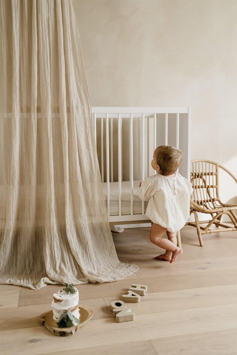 QUAX - Lit Bébé FLOW 120 x 60 cm - Blanc