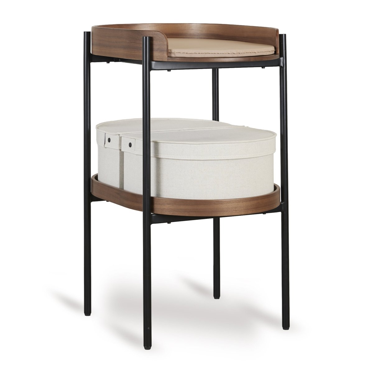 QUAX-Table A Langer Oeuf - Noyer/Noir