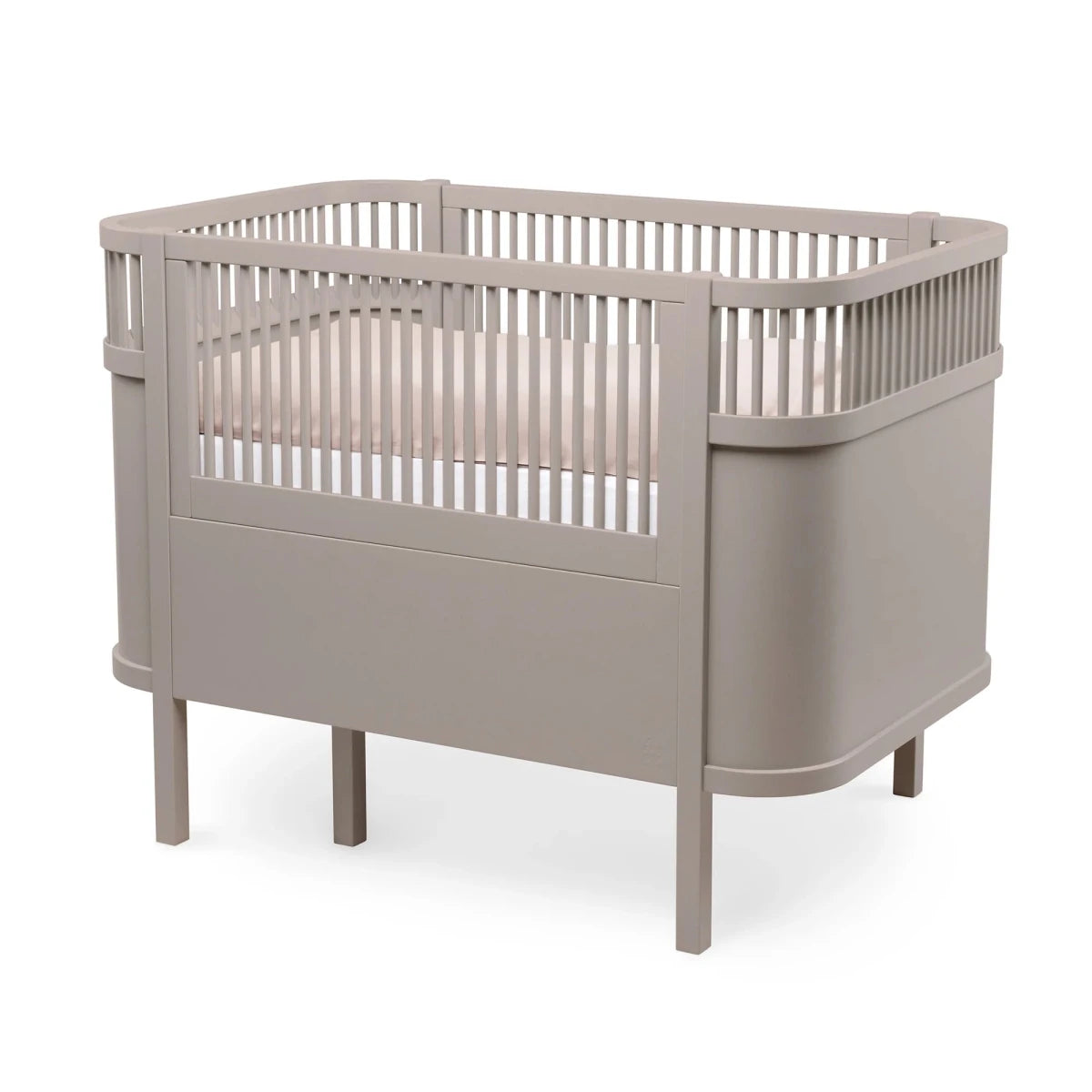 SEBRA - Lit Bébé évolutif Sebra en Bois 70x110 cm - Beige