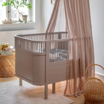 SEBRA - Lit Bébé évolutif Sebra en Bois 70x110 cm - Beige