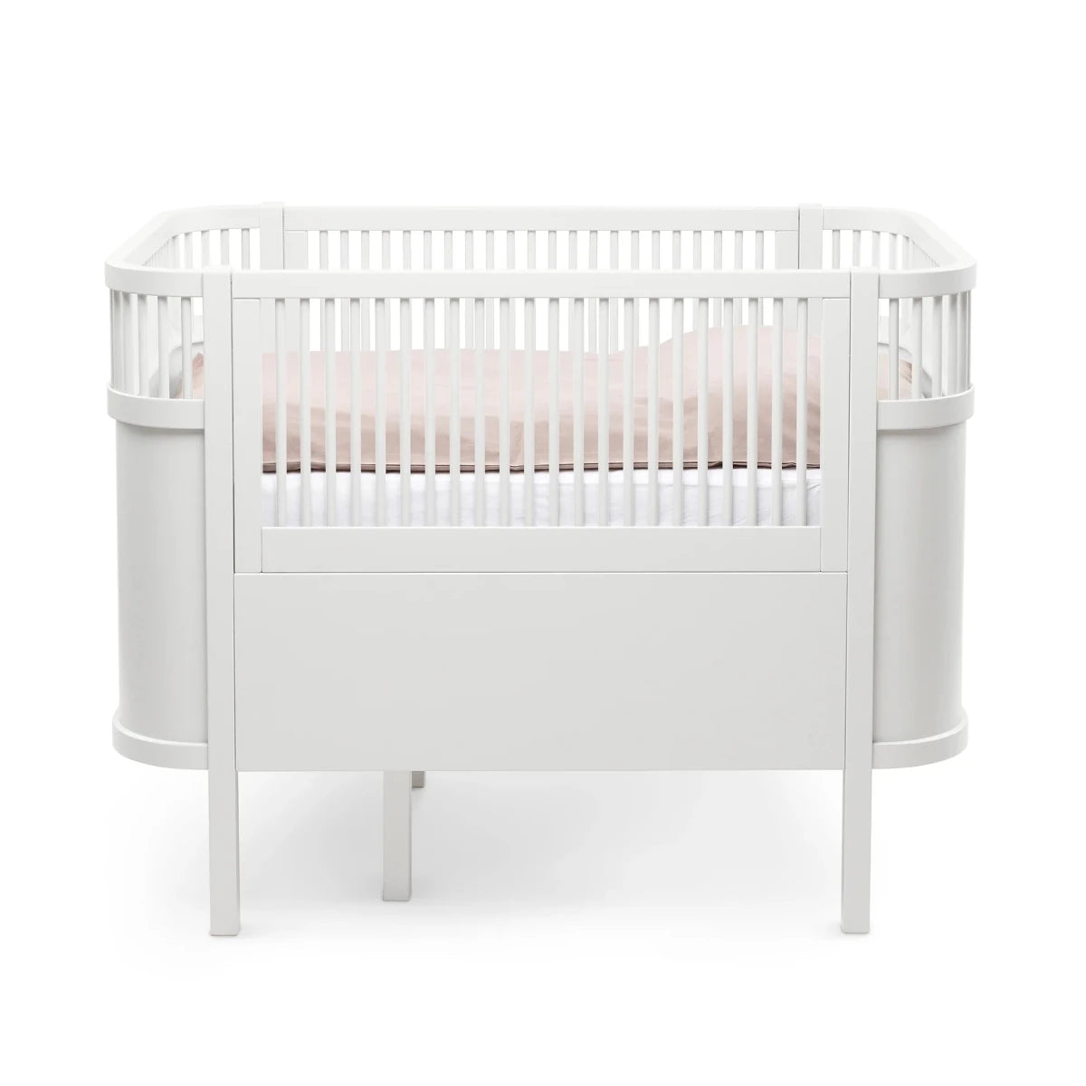SEBRA - Lit Bébé évolutif Sebra en Bois 70x110 cm - Blanc