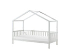 VIPACK - Lit Cabane DALLAS 90x200cm Avec Grille