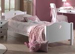 VIPACK - Lit AMORI 90 X 200 cm Blanc