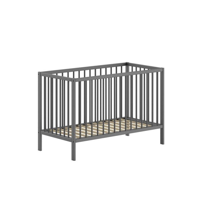 VIPACK - Lit Bébé DINO 60x120cm Anthracite