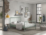 VIPACK - Lit BRONXX 140 X 200 cm Vert