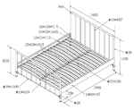 VIPACK - Lit BRONXX 160 X 200 cm Vert