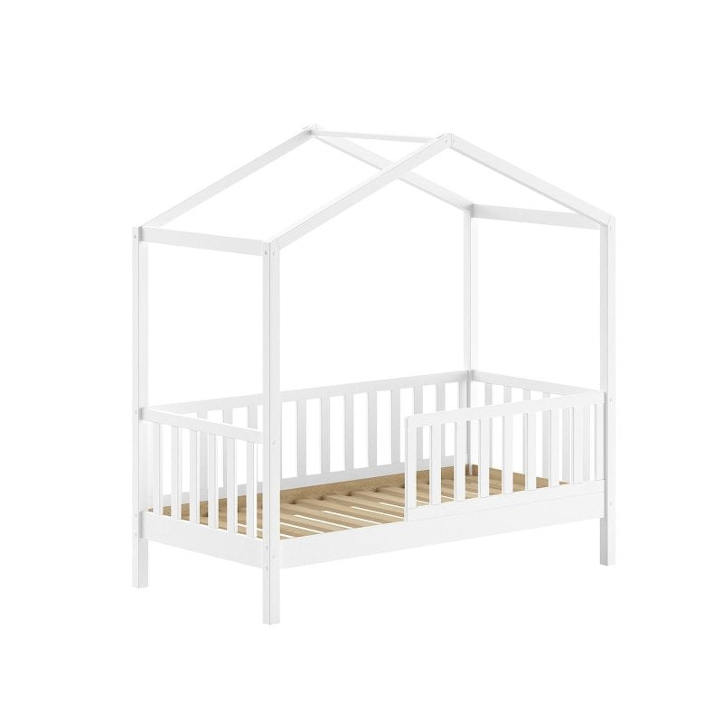 VIPACK - Lit Cabane Junior DALLAS 70x140cm Blanc