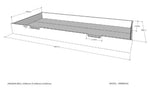 VIPACK - Lit Cabane(03) HOUSEBED 90x200cm Toit Blanc