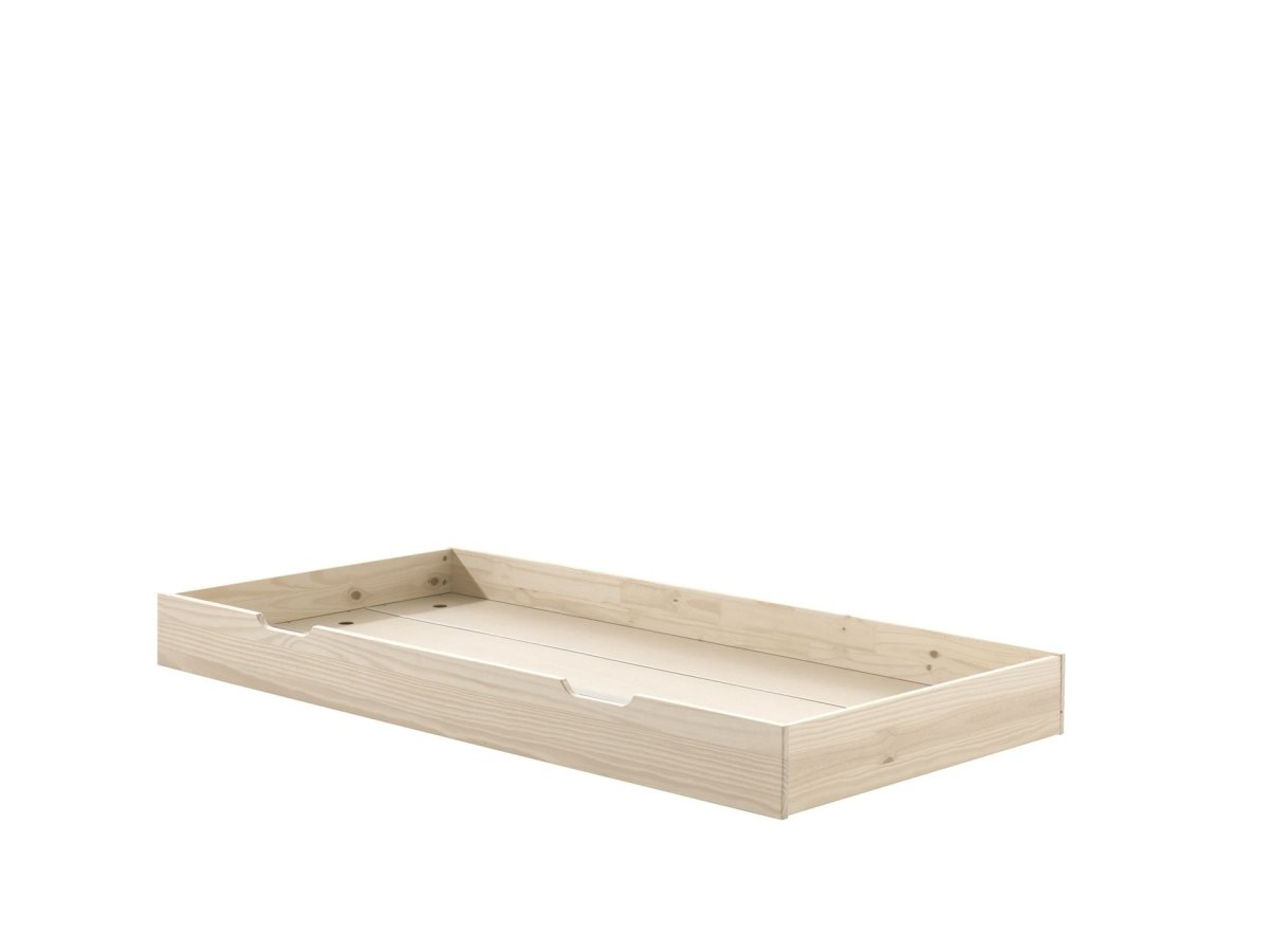 VIPACK - Lit Capitaine (91) FRITZ 90x200 cm Pin Laiteux