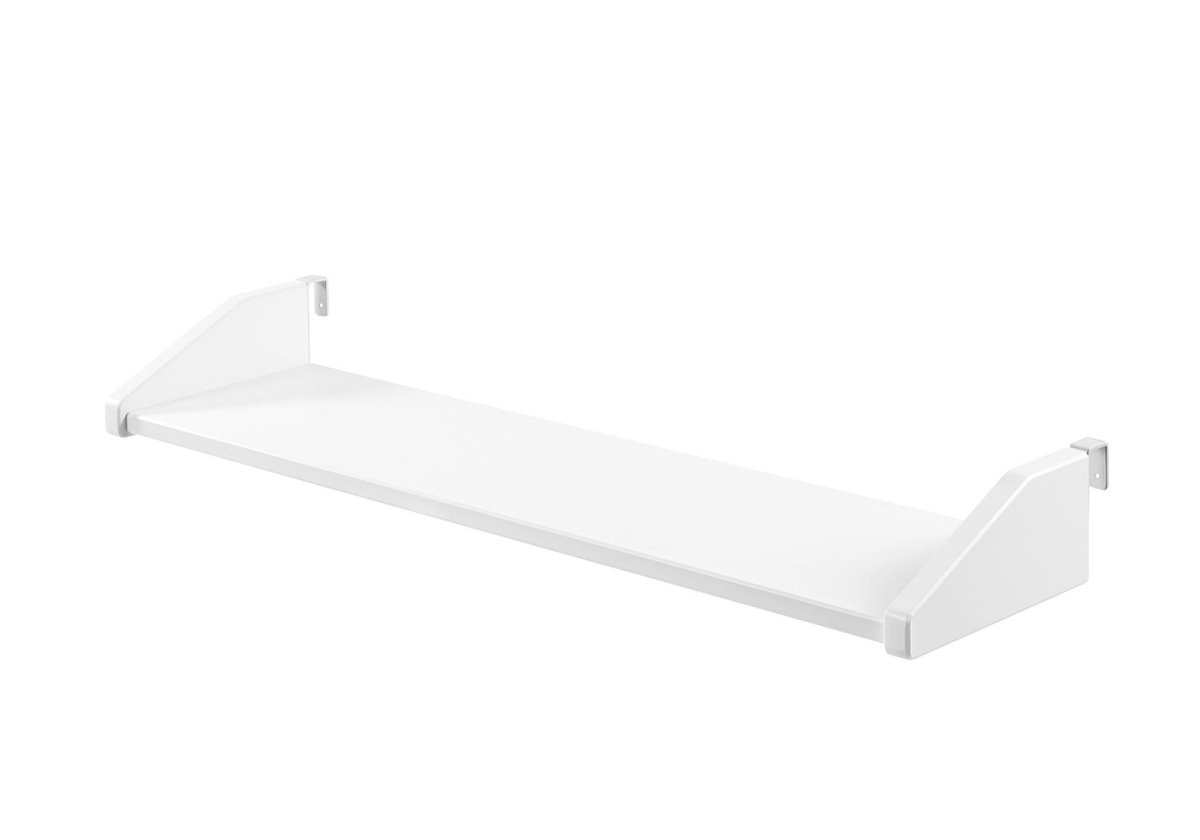 VIPACK - Lit Mi - Hauteur (H 85cm) PINO Avec Toboggan 90 x 200 cm Blanc