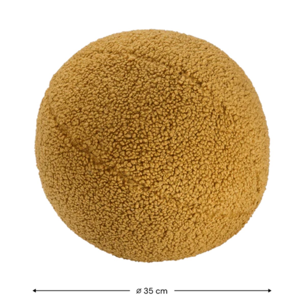 WIGIWAMA - Coussin Boule Molletonné - Érable