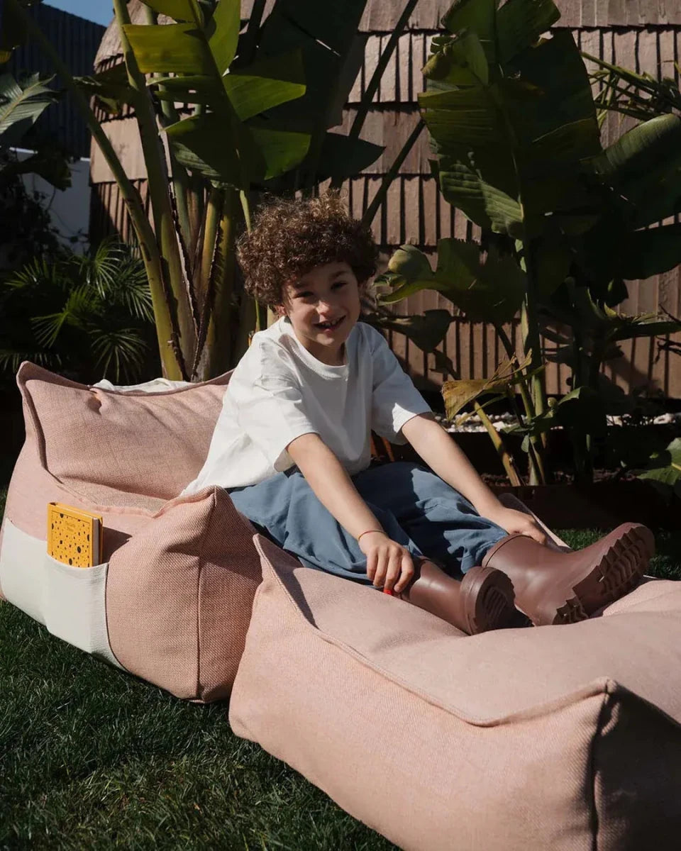 WIGIWAMA - Ensemble Pouf D'extérieur Coquillage + Ottoman