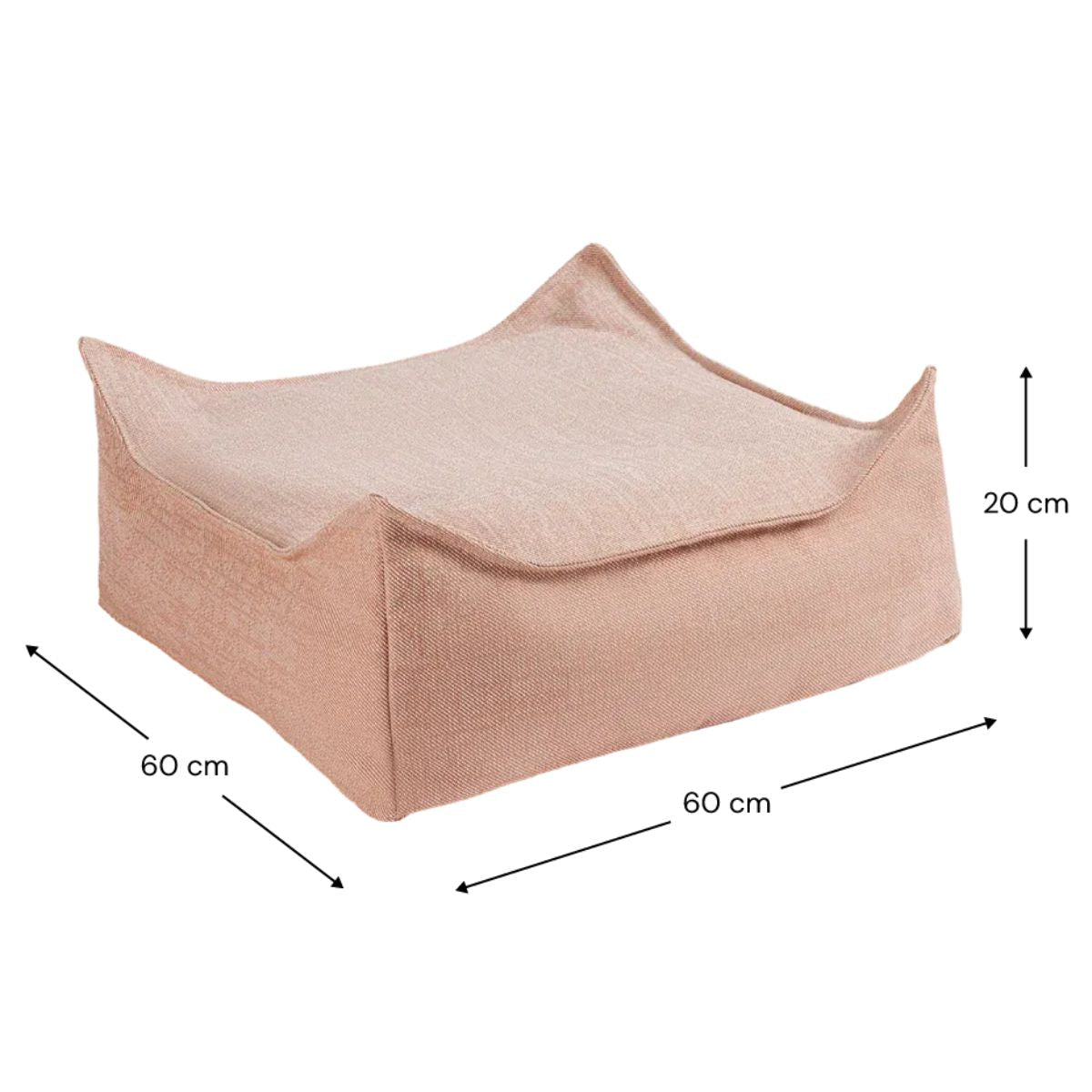 WIGIWAMA - Ensemble Pouf D'extérieur Coquillage + Ottoman