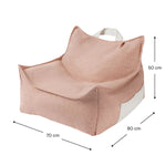WIGIWAMA - Ensemble Pouf D'extérieur Coquillage + Ottoman