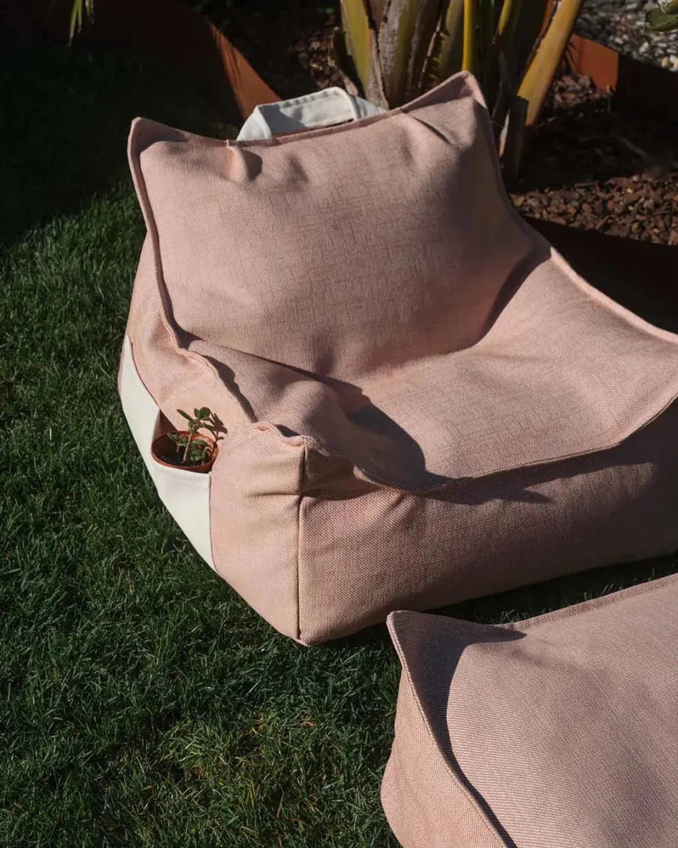 WIGIWAMA - Ensemble Pouf D'extérieur Coquillage + Ottoman