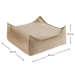 WIGIWAMA - Ensemble Pouf D'extérieur Dune + Ottoman