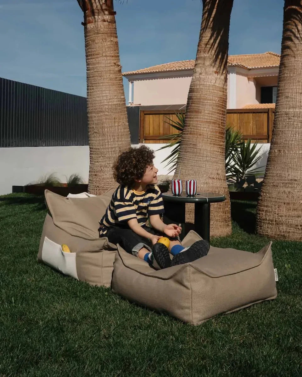 WIGIWAMA - Ensemble Pouf D'extérieur Dune + Ottoman