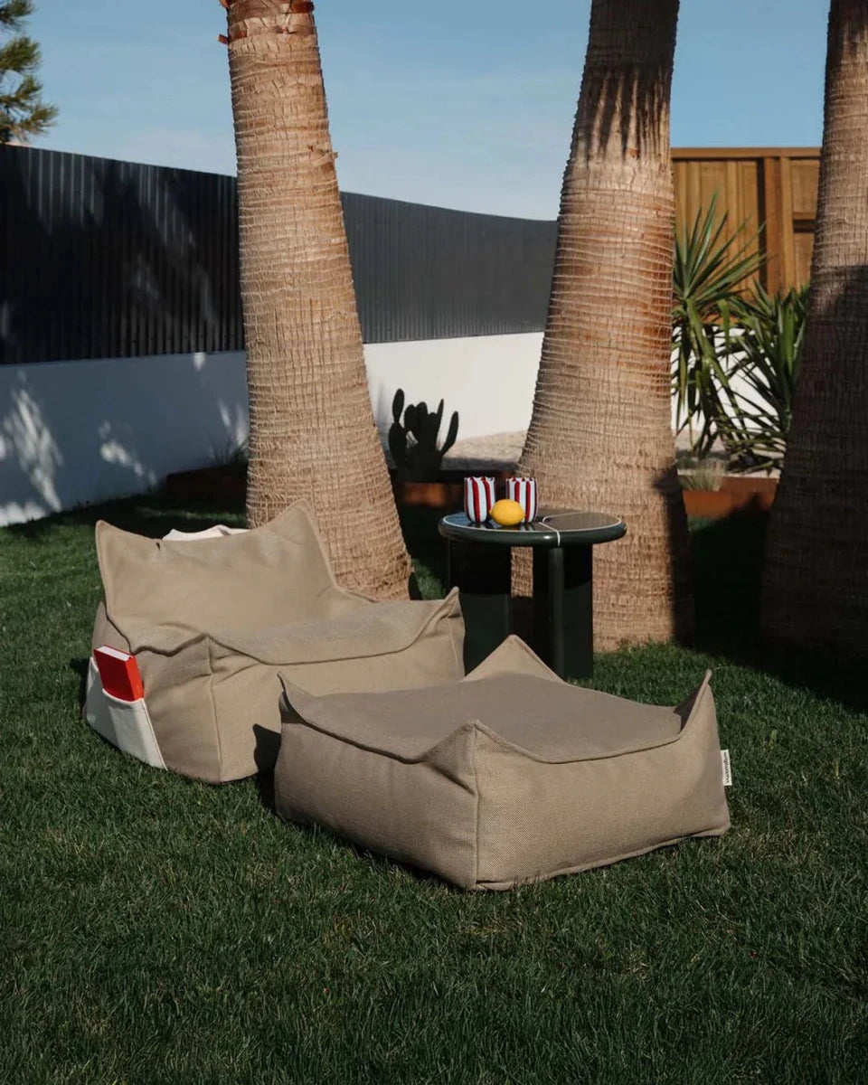 WIGIWAMA - Ensemble Pouf D'extérieur Dune + Ottoman