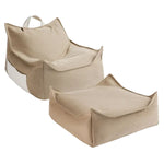 WIGIWAMA - Ensemble Pouf D'extérieur Dune + Ottoman