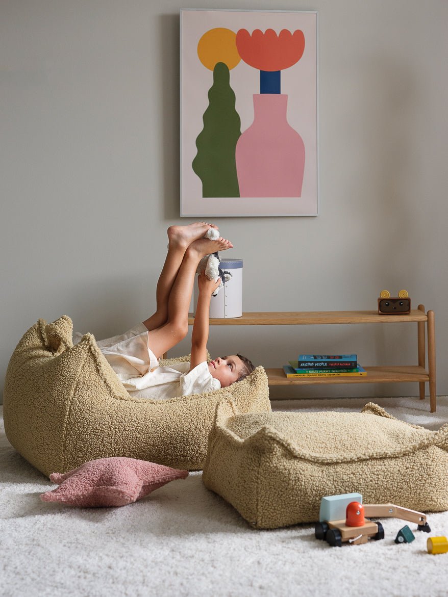 WIGIWAMA - Fauteuil Pouf Molletonné - Matcha