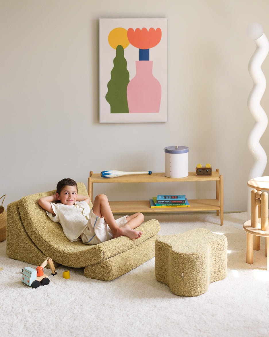 WIGIWAMA - Pouf Nuage Molletonné - Matcha