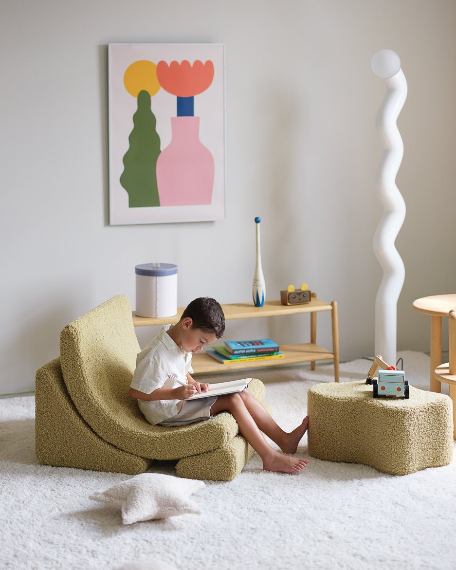 WIGIWAMA - Pouf Nuage Molletonné - Matcha