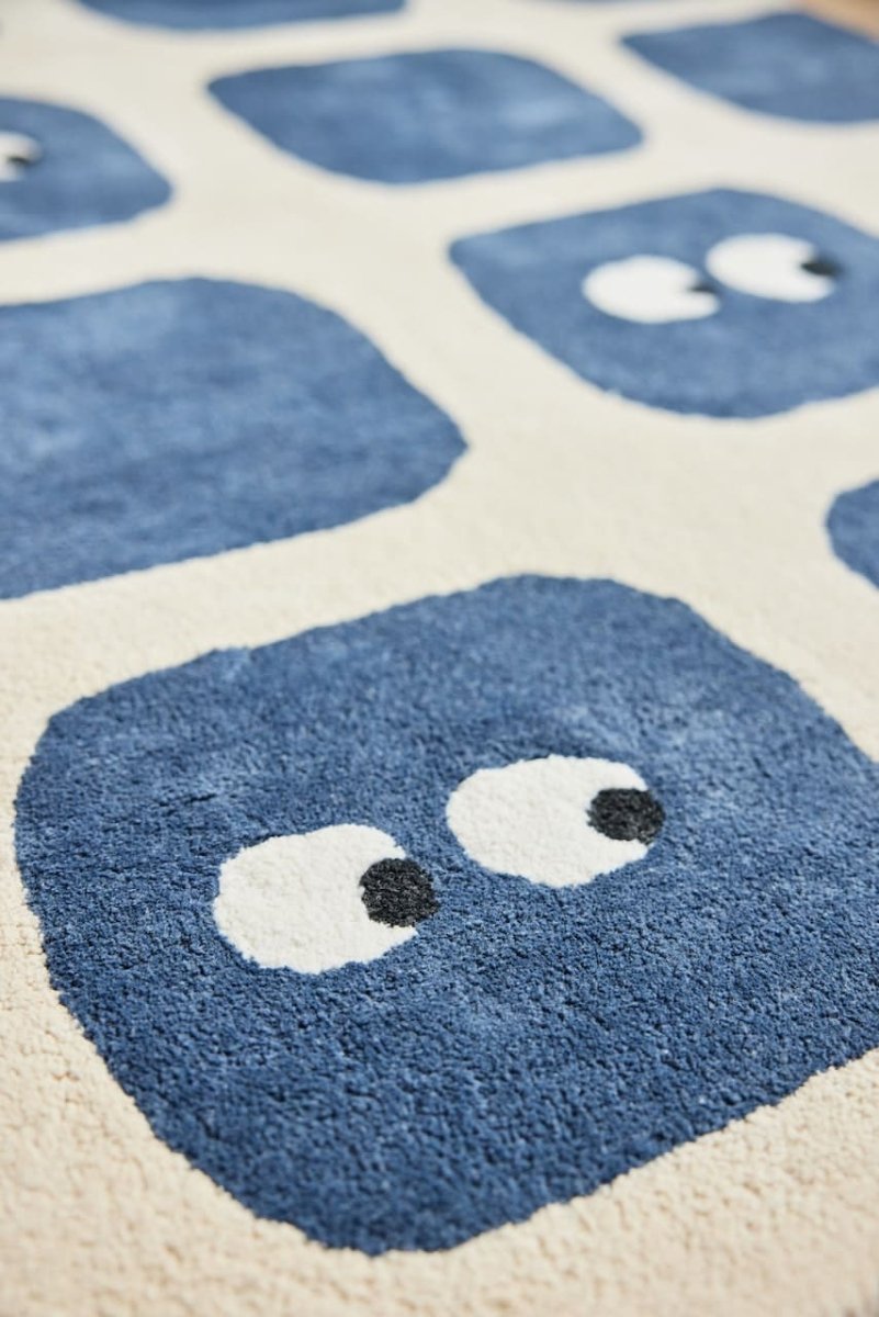 BLEUU - STUDIO - Tapis Enfant Bidules Marine 120 x 170 Cm