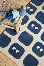 BLEUU - STUDIO - Tapis Enfant Bidules Marine 120 x 170 Cm