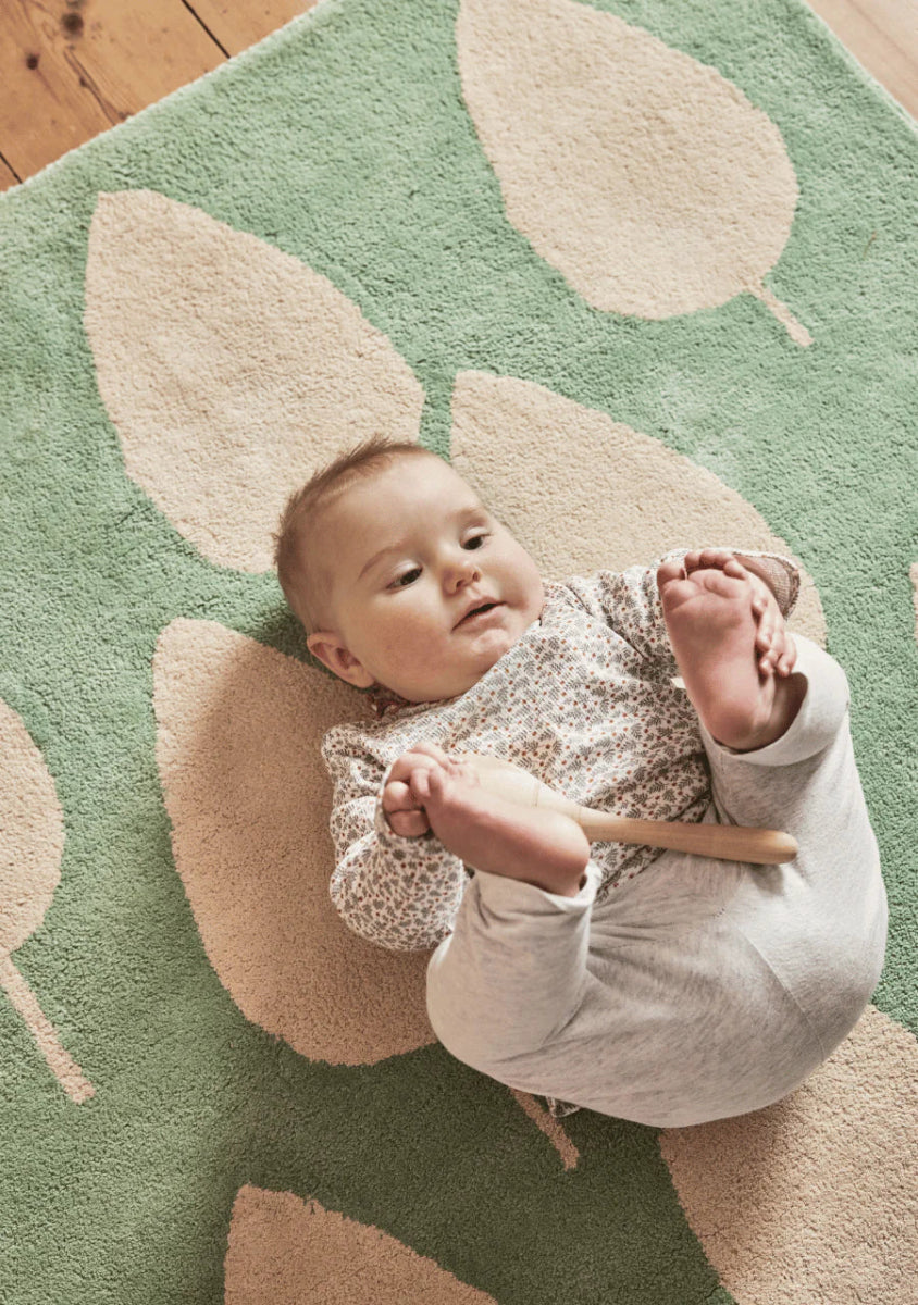BLEUU - STUDIO - Tapis Enfant Forêt Vert 100 x 130 Cm