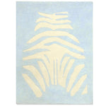 BLEUU - STUDIO - Tapis Enfant Zebre Bleu 120 x 170 Cm