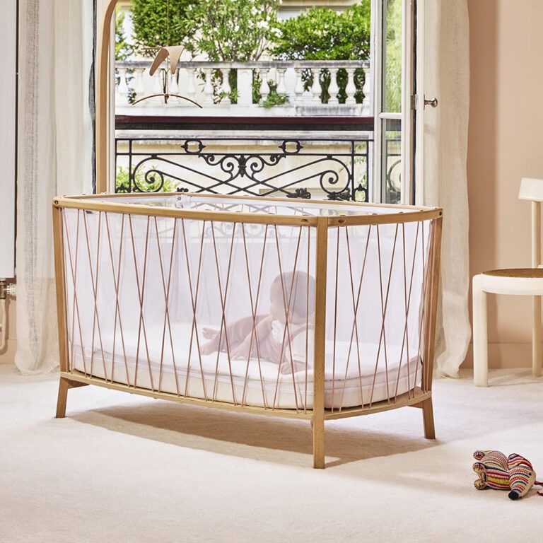 CHARLIE CRANE - Lit Kimi 120 Avec Matelas En Mousse + Surmatelas + Lacets Bois De Rose