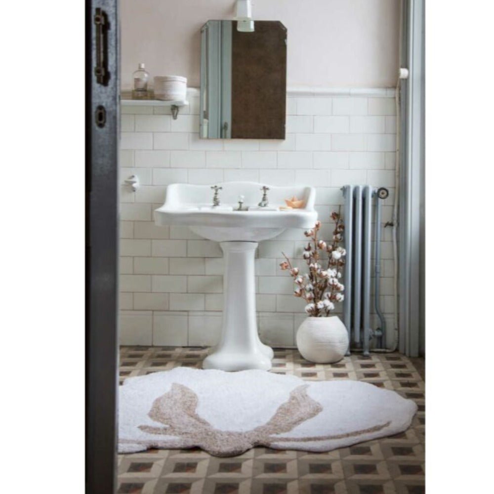 LORENA CANALS - Tapis Lavable Fleur De Coton 120 X 130 Cm