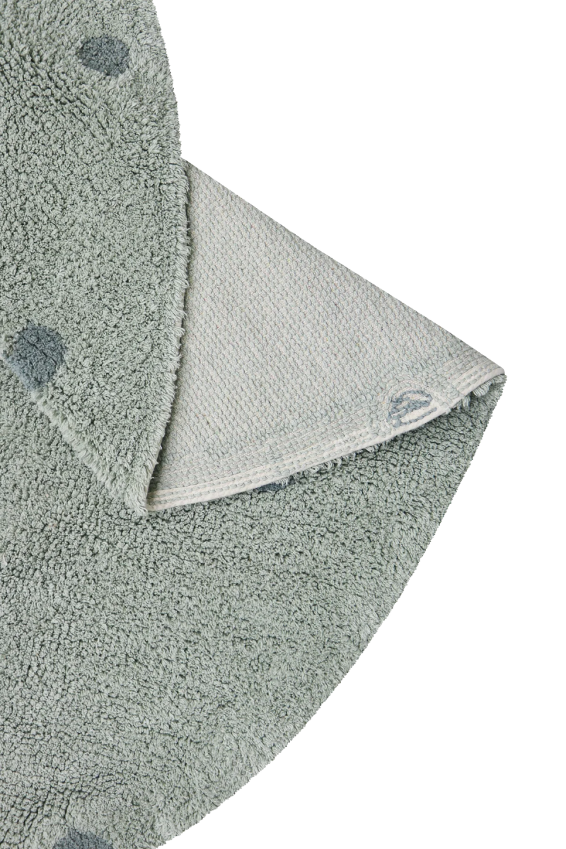 LORENA CANALS - Tapis Lavable Rond Dot Blue Sage